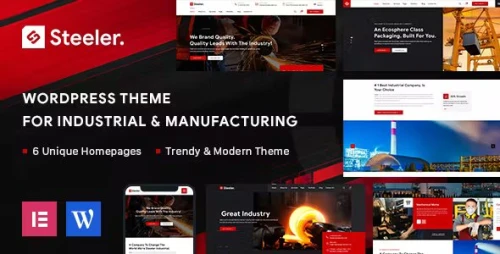 Steeler - Industrial &amp; Manufacturing WordPress Theme