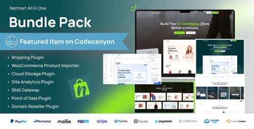 Nazmart Bundle Pack – Multi-Tenancy eCommerce Platform (SAAS)