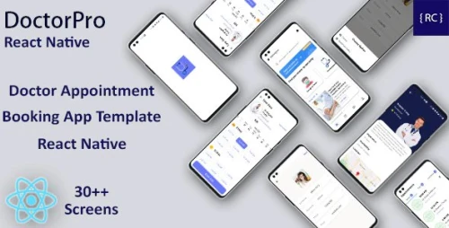 Doctor Appointment Booking Android App + Doctor Appointment iOS App Template React Native