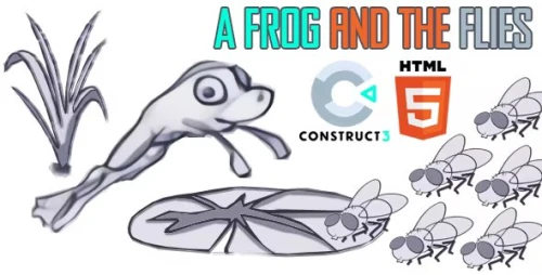 A Frog And The Flies (HTML5 Game - Construct 3)
