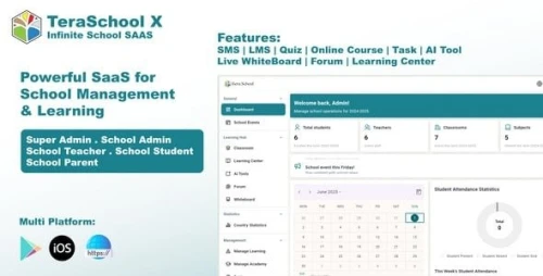 TeraSchool X – Powerful SaaS for School Management & Learning