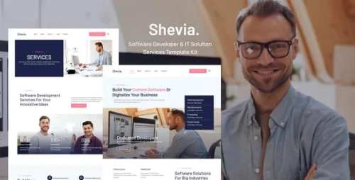 Shevia - Software Developer & IT Solutions Service Template Kit