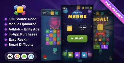 Infinity Number Merging — Unity Complete Game Template