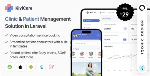 KiviCare(TM) – Clinic Management System for Healthcare with Appointments & EMR (Laravel + Flutter)