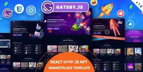 NFT ArtStar - React Gatsby.js NFT Marketplace Template