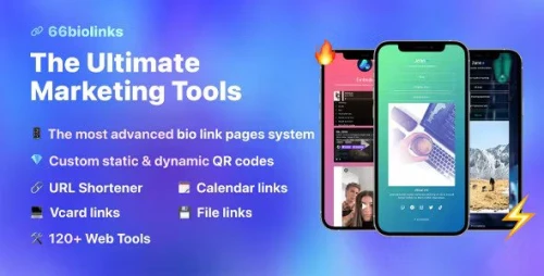 66biolinks - AI Landing Page Builder, Bio Links, URL Shortener & QR Codes (SAAS)