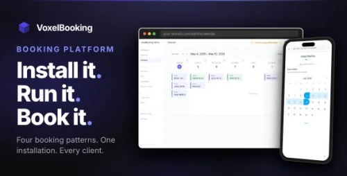 VoxelBooking — Multi-Business Booking System · Self-Hosted · Four Patterns