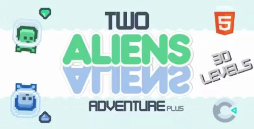 Two Aliens Adventure - Plus - HTML5 Game