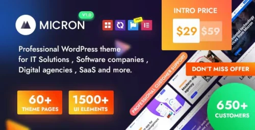 Micron - Multi-purpose Technology WordPress theme