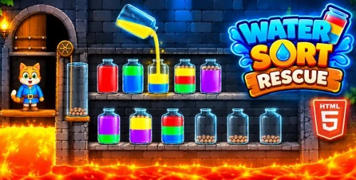 Water Sort Rescue | HTML5 Puzzle Game