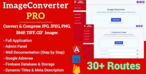 Image Converter Pro Full Production Ready Application With Admin Panel (Angular 15 & Firebase)