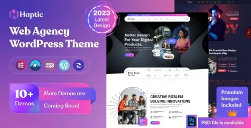 Haptic - Web Design Agency WordPress Theme