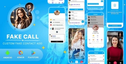 Fake Call | Fake Video Call | Dialogflow Message | Auto Message Bot System | Android App | Admob