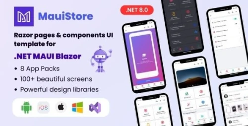 MauiStore- .Net MAUI Blazor desktop and mobile app template