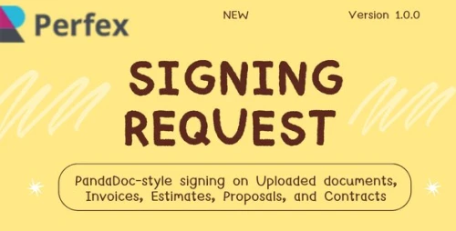 Signing Request Module for Perfex CRM