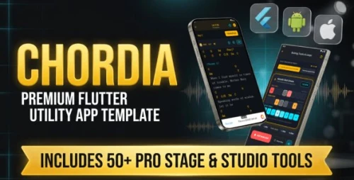 Chordia | Song Repertoire and Tuner - Flutter App Template