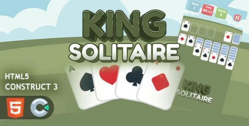 King Solitaire HTML5 Construct 3 Game