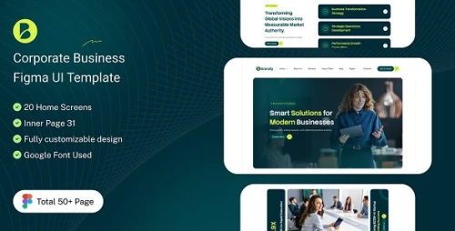 Brandly - Corporate Business Figma UI Template