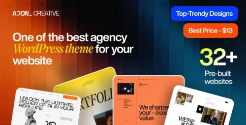 Adon – Creative Agency Portfolio WordPress Theme