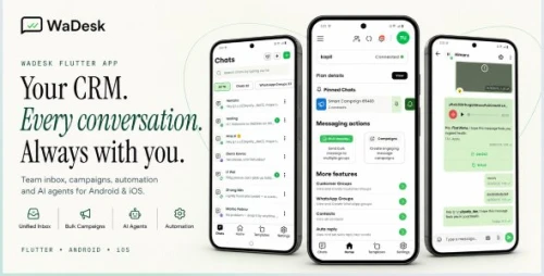 WaDesk | AI-Powered Omnichannel, Bulk Messaging Flutter App