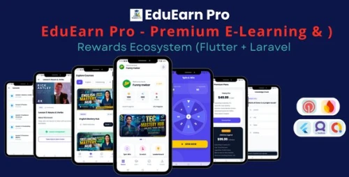 EduEarn | Educational Quiz, Rewards, and Earning Flutter Mobile App with Laravel Admin Panel