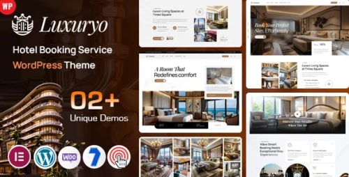Luxuryo - Hotel Booking WordPress Theme