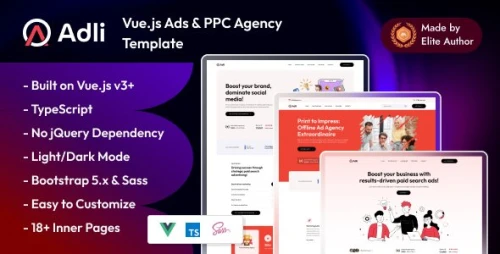 Adli - Vuejs Advertising Agency Template