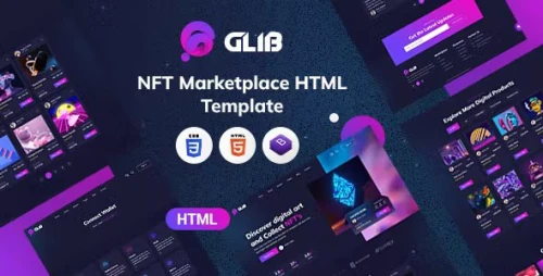 Glib - NFT Marketplace HTML Template