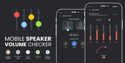 Mobile Speaker Checker Volume Amplify with AdMob Facebook Ads Android