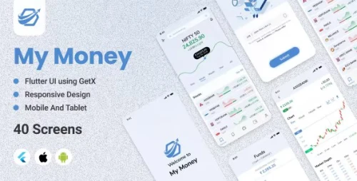 Stock Market App v1.0.1 - Flutter UI Kit using GetX