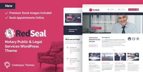 RedSeal - Notary Public and Legal Services WordPress Theme