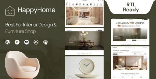 Happyhome - Interior Design WordPress Theme