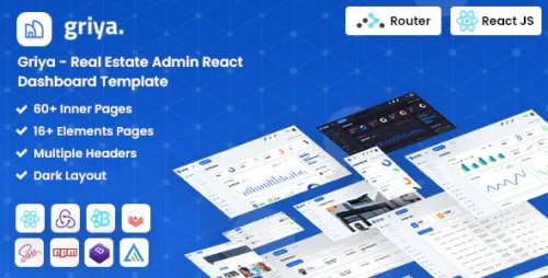 Griya : React Redux Real Estate Admin Template