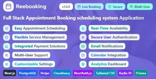 Reebooking - Spa Saloon Service Appointment Booking scheduling system Software & Solution