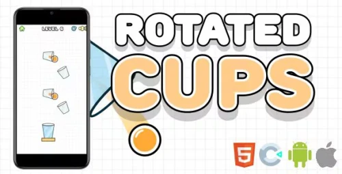 Rotated Cups - HTML5 Game - Construct 3