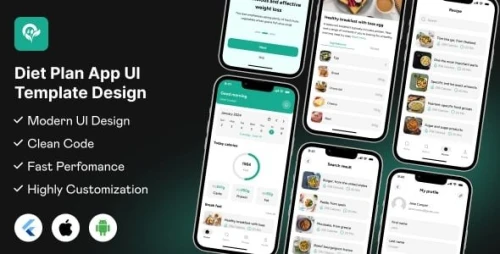 Diet App UI Template | Personalized Diet & Nutrition Management App in Flutter | Dietify App UI