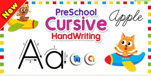 Learn Cursive Writing A to Z + Kids Cursive Writing Games