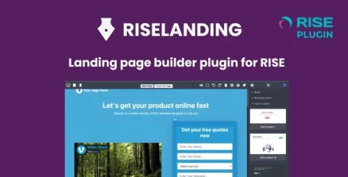 RiseLanding – LandingPage builder for RiseCRM