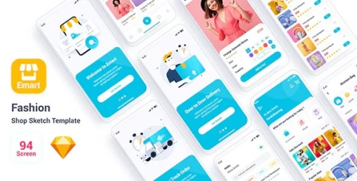 Emart – Fashion Shop Adobe Sketch Template