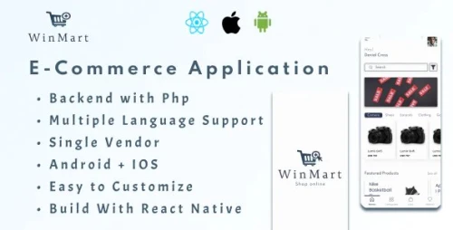 [PRE-BOOKING SALE] Winmart - E-Commerce Application(Android + IOS) + Admin Panel