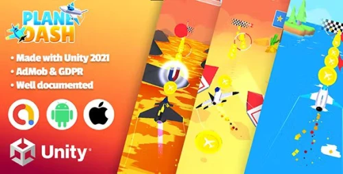 Plane Dash - Unity Hyper Casual Game