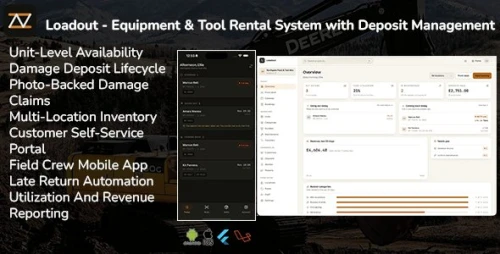 Loadout | Equipment and Tool Rental Flutter App With PHP Script