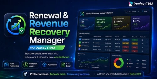 Perfex CRM Renewal Manager – Track Contracts, Subscriptions & Revenue Recovery