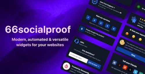 66socialproof - Social Proof & FOMO Widgets Notifications (SAAS)