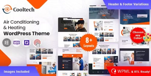 Cooltech - Air Conditioning &amp; Heating WordPress Theme