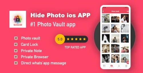 Hide Photo - Gallery vault - iOS Swift App Source Code