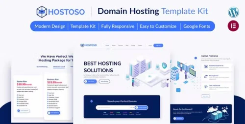 HOSTOSO - Hosting & Webhosting Service Template Kit