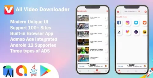 All Video Downloader with Built-in Browser - Fast Speed Downloader with Admob Ads