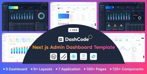Dashcode Next – Tailwind & Next.js Admin Dashboard with shadcn UI (Typescript)