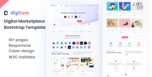 Digitum - Digital Marketplace html Template
